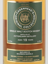 Load image into Gallery viewer, Cadenhead's Original Collection Fettercairn 19 Year Old 46% - image 2