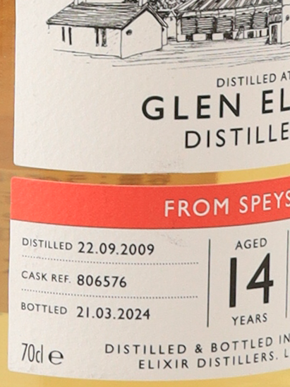 The Single Malts of Scotland Glen Elgin 14 Year Old 2009 57.5% (Label Defect) - image 6