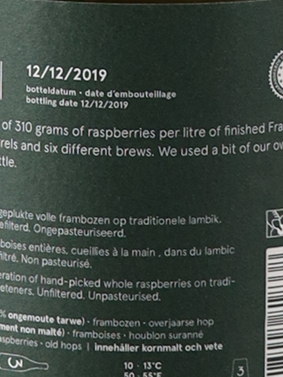 3 Fonteinen Framboos Oogst 2019 19/20 375ml - image 7