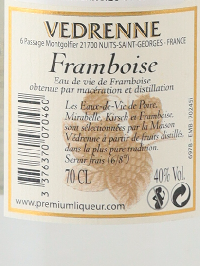 Vedrenne Eau-de-Vie de Framboise - image 7