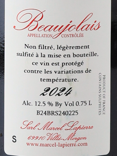 Marcel Lapierre Le Beaujolais 2024 750ml - image 5