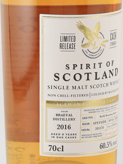 James Gordon Spirit of Scotland Braeval 9 Year Old 2016 60.5% - image 3