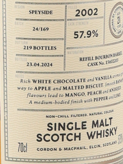 Connoisseurs Choice Cask Strength Craigellachie 21 Year Old 2002 57.9% - image 6