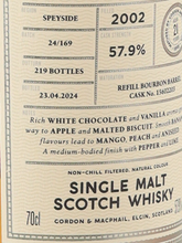 Load image into Gallery viewer, Connoisseurs Choice Cask Strength Craigellachie 21 Year Old 2002 57.9% - image 6