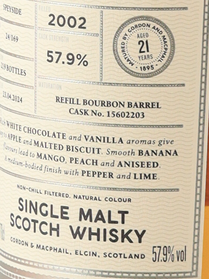 Connoisseurs Choice Cask Strength Craigellachie 21 Year Old 2002 57.9% - image 7