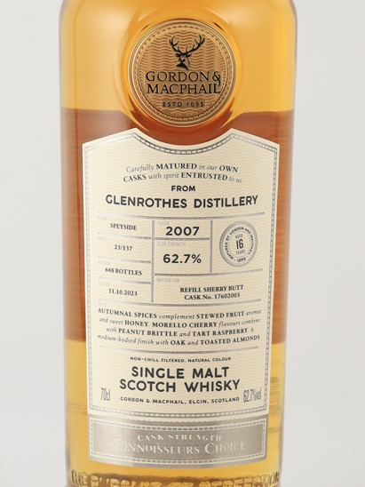 Connoisseurs Choice Cask Strength Glenrothes 16 Year Old 2007 62.7% - image 3