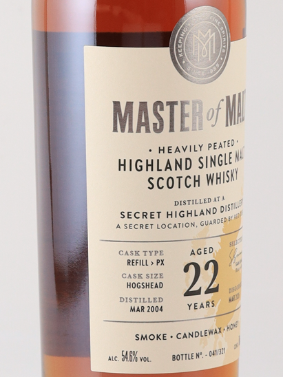 Master of Malt Secret Highland 22 Year Old 2004 54.6% - image 3