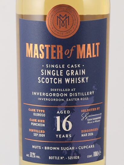 Master of Malt Invergordon 16 Year Old 2009 52.2% - image 2