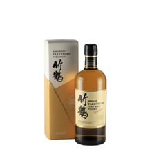 Load image into Gallery viewer, Nikka Taketsuru Pure Malt bottle beside its cream and gold presentation box