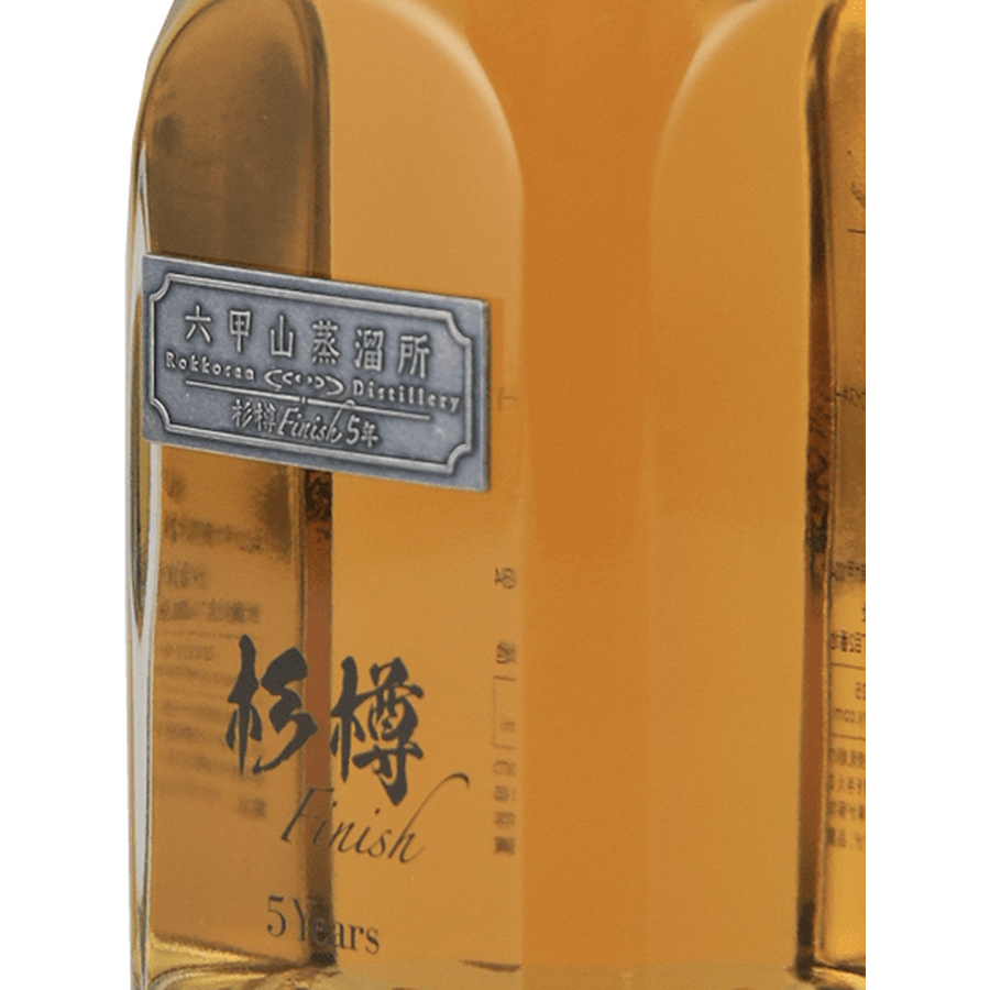 Rokkosan Mountain Pure Malt Whisky 5 Year Old Sugi Cask Finish 500ml - Bottle Of Japan
