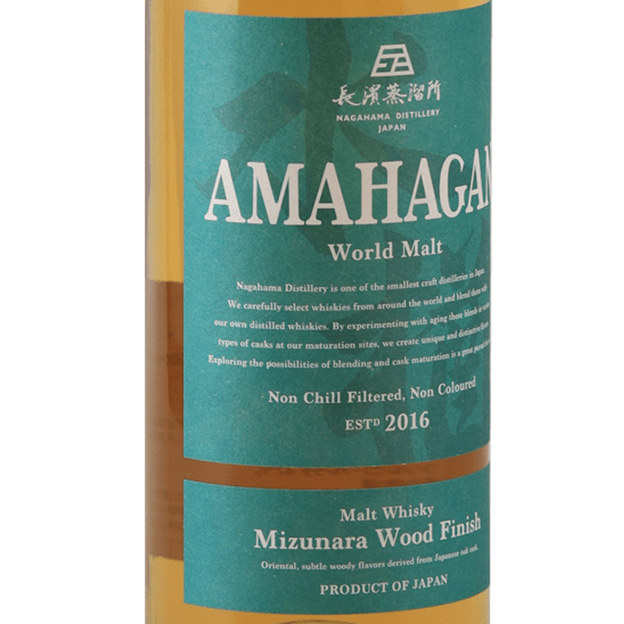 Amahagan World Malt Mizunara Wood Finish - Bottle Of Japan