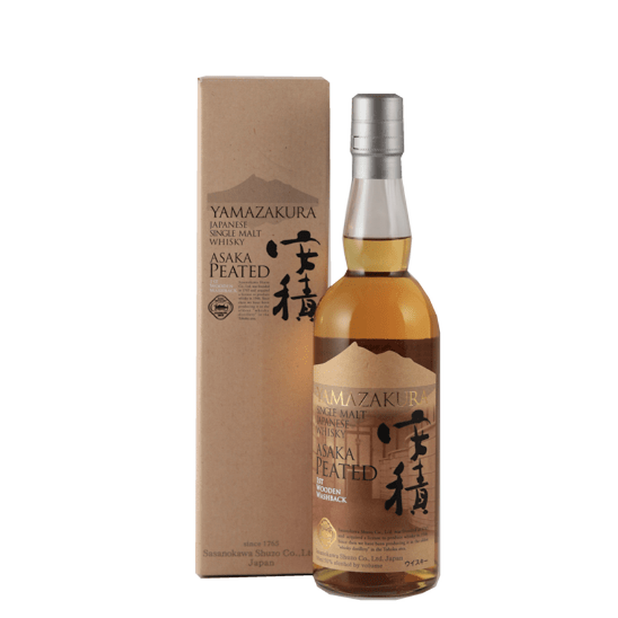 YAMAZAKURA Single Malt Azumi Peated 1st Wooden Washback - Bottle Of Japan