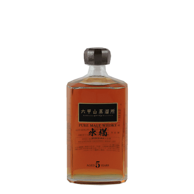 Rokkosan Pure Malt Whisky 5 Year Old Mizunara - Bottle Of Japan