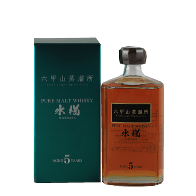 Rokkosan Pure Malt Whisky 5 Year Old Mizunara - Bottle Of Japan