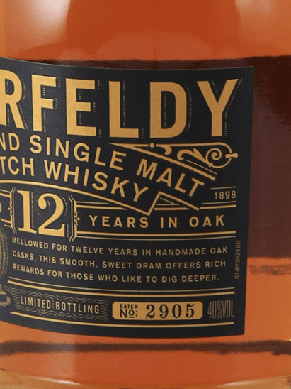Aberfeldy 12 Year Old 750ml Gold Box - Bottle Of Japan