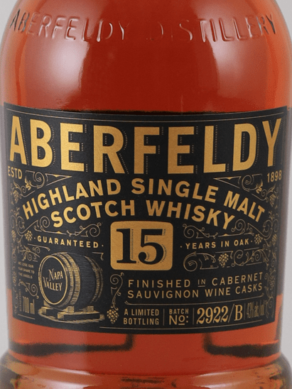 Aberfeldy 15 Year Old Napa Valley Cask - Bottle Of Japan