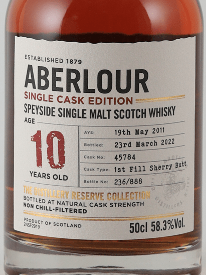 Aberlour 10 Year Old Single Cask Edition 500ml - Bottle Of Japan