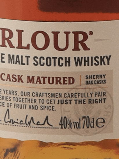 Aberlour 12 Year Old Double Cask Matured - Bottle Of Japan