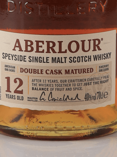 Aberlour 12 Year Old Double Cask Matured - Bottle Of Japan