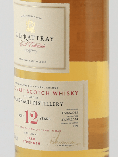 AD Rattray Balmenach 12 Year Old 2012 - Bottle Of Japan