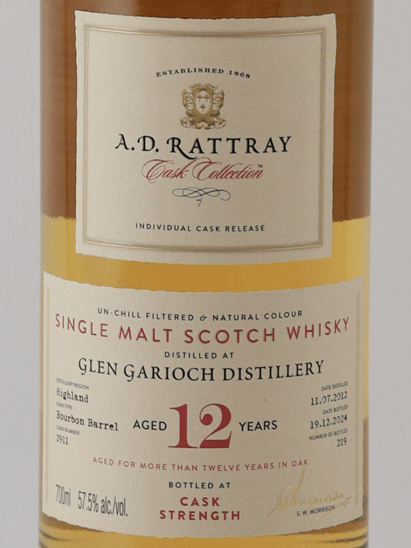 AD Rattray Glen Garioch 12 Year Old 2012 - Bottle Of Japan