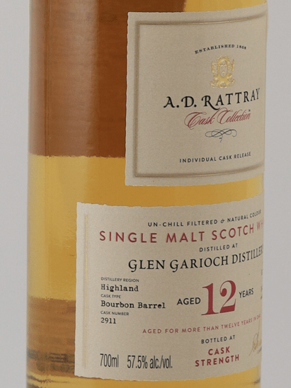 AD Rattray Glen Garioch 12 Year Old 2012 - Bottle Of Japan