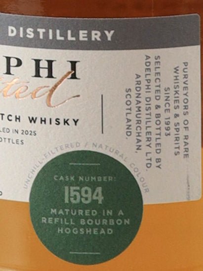 Adelphi Mortlach 38 Year Old 1987 - Bottle Of Japan
