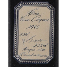 Load image into Gallery viewer, Alexandre Leopold 1965/1992 Cognac, 1965 vintage label close-up