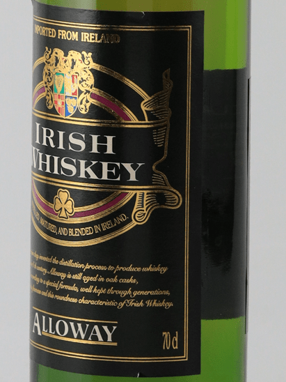Alloway Irish Whiskey - Bottle Of Japan