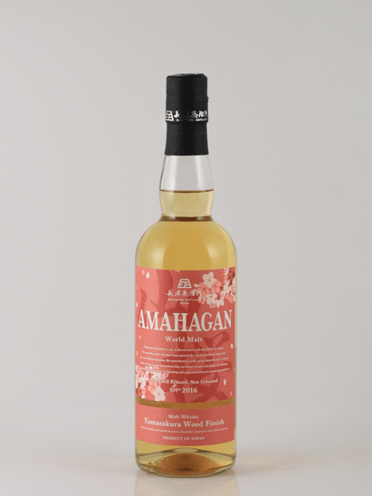 Amahagan World Malt Yamasakura Wood Finish - Bottle Of Japan