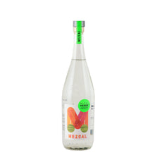 Load image into Gallery viewer, Amaras Verde Momento (10) Mezcal 700ml - Bottle front with colourful M artwork