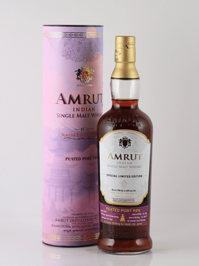 Amrut Peated Indian Barley Port Pipe 9 Year Old 2015 - Bottle Of Japan