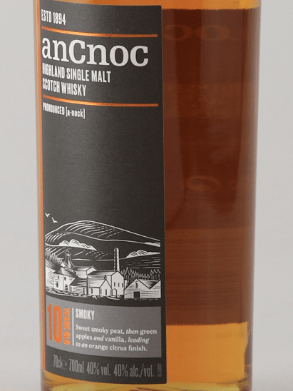 Ancnoc 10 Year Old Peated - Bottle Of Japan