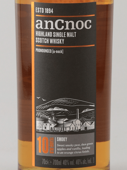 Ancnoc 10 Year Old Peated - Bottle Of Japan