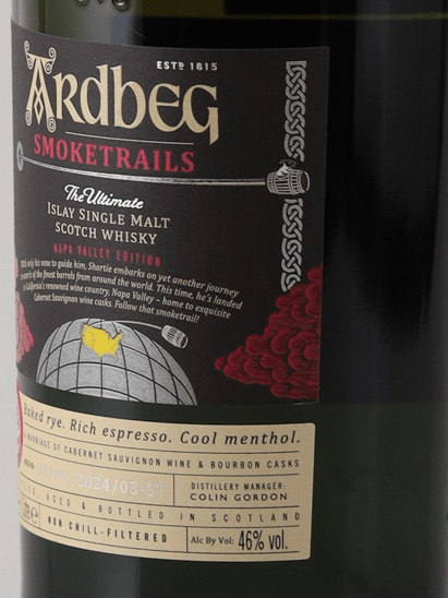 Ardbeg Smoke Trails Napa Valley Edition 1L - Bottle Of Japan
