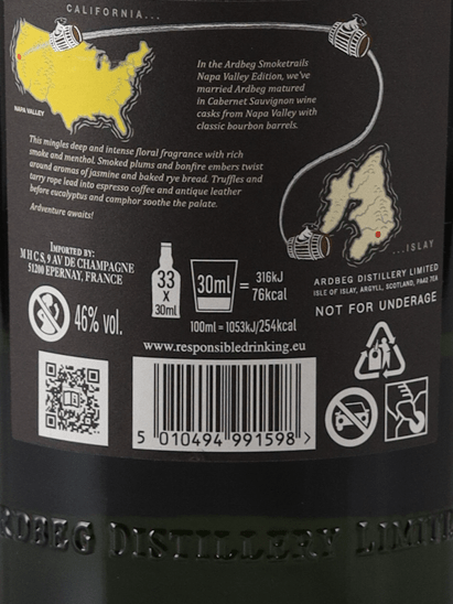 Ardbeg Smoke Trails Napa Valley Edition 1L - Bottle Of Japan