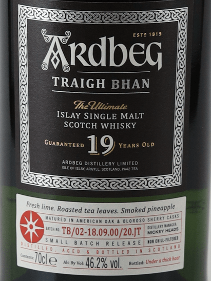 Ardbeg Traigh Bhan 19 Year Old Batch 2 - Bottle Of Japan