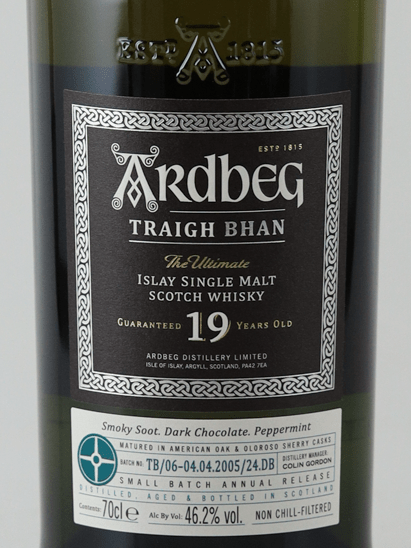 Ardbeg Traigh Bhan 19 Year Old Batch 6 - Bottle Of Japan