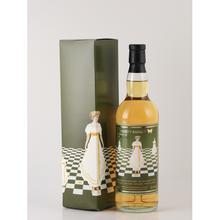 Load image into Gallery viewer, Ardmore 1997 27 Year Old whisky bottle beside its matching green presentation box