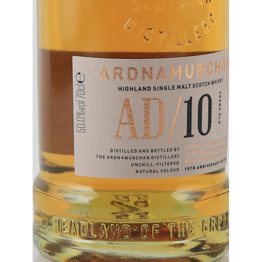 Ardnamurchan 10 Year Old Anniversary Edition 50%, 700ml - label left angle