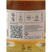 Load image into Gallery viewer, Ardnamurchan 10 Year Old Anniversary Edition 50%, 700ml - rear label and qr