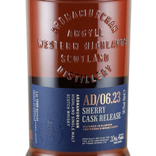Load image into Gallery viewer, Ardnamurchan Single Malt Sherry Cask for Three Rivers 58.2% - embossed bottle and front label