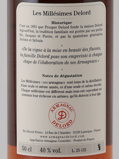 Armagnac Drouin Vintage 1988 500ml - Bottle Of Japan