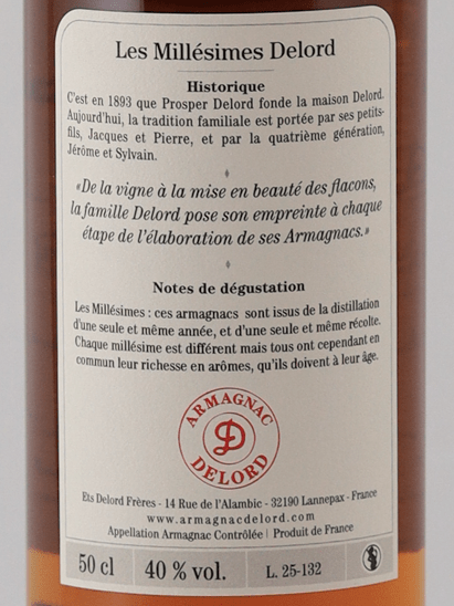 Armagnac Drouin Vintage 1989 500ml - Bottle Of Japan