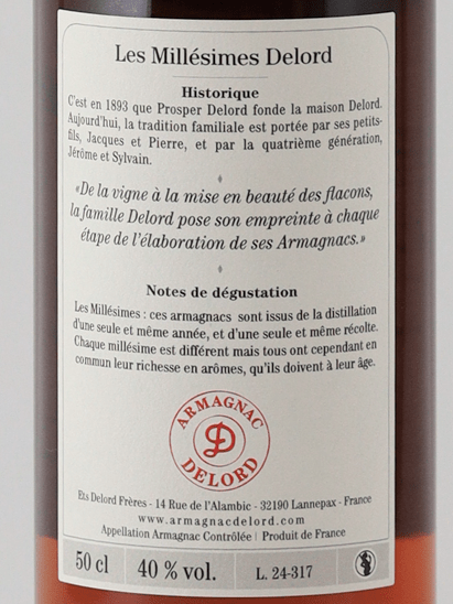 Armagnac Drouot Vintage 1967 500ml - Bottle Of Japan