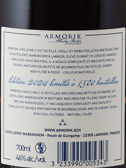 Armorique 15 Year Old 2024 Edition - Bottle Of Japan