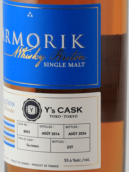 Armorique Single Cask 2014／2024 Sauternes Cask - Bottle Of Japan