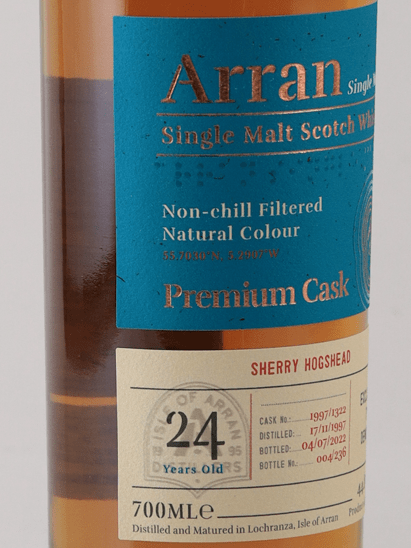 Arran 24 Year Old 1997 Sherry Hogshead - Bottle Of Japan