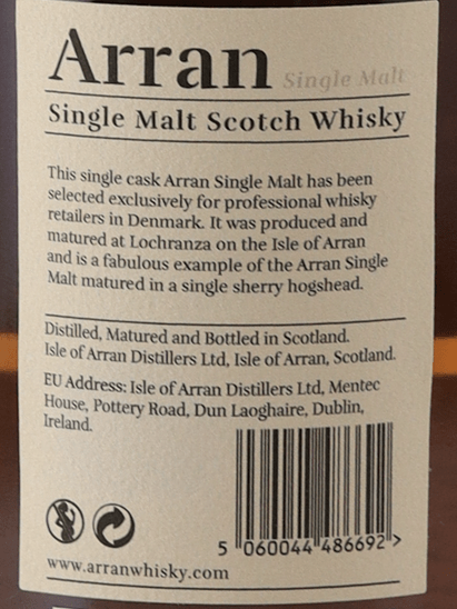 Arran 24 Year Old 1997 Sherry Hogshead - Bottle Of Japan