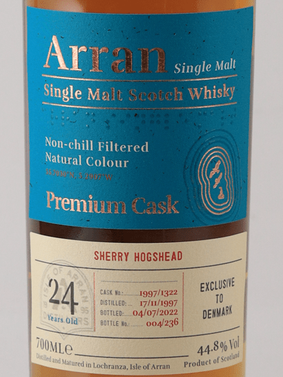 Arran 24 Year Old 1997 Sherry Hogshead - Bottle Of Japan